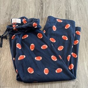 Merona Fleece Pajama Pants with Football Print